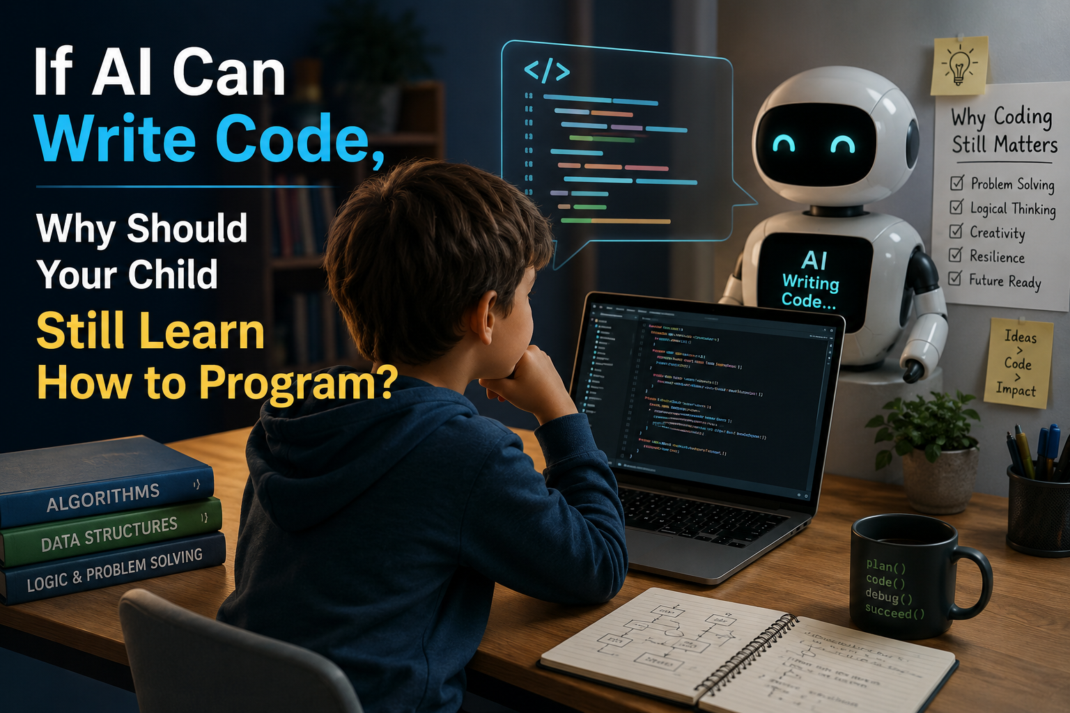 If AI Can Write Code, Why Should Your Child Still Learn How to Program?